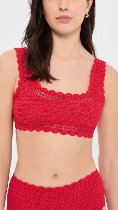 BEACH RIOT Andy Bikini Top Ruby L | Thumbnail 2 BEACH RIOT Andy Bikini Top Ruby L | Thumbnail 2