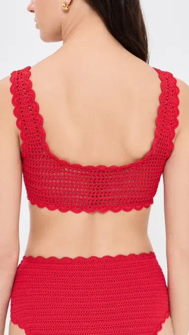 BEACH RIOT Andy Bikini Top Ruby L | Thumbnail 3 BEACH RIOT Andy Bikini Top Ruby L | Thumbnail 3