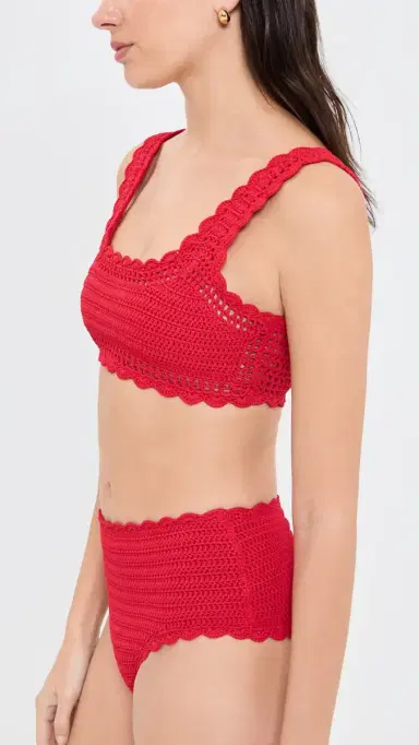 BEACH RIOT Andy Bikini Top Ruby L | Thumbnail 4 BEACH RIOT Andy Bikini Top Ruby L | Thumbnail 4