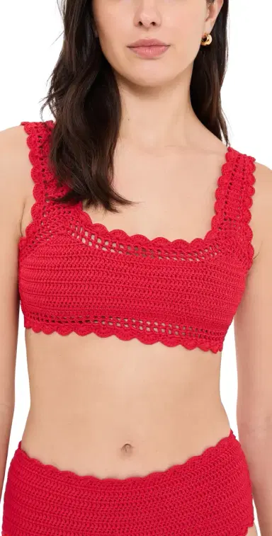 BEACH RIOT Andy Bikini Top Ruby L | Thumbnail 1 BEACH RIOT Andy Bikini Top Ruby L | Thumbnail 1