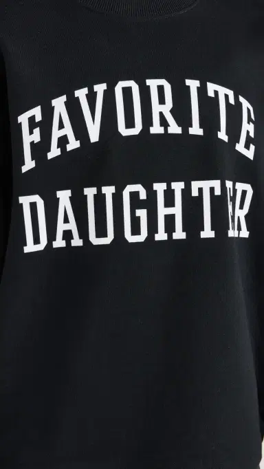 Favorite Daughter Collegiate Sweatshirt Black/White | Thumbnail 6 Favorite Daughter Collegiate Sweatshirt Black/White | Thumbnail 6
