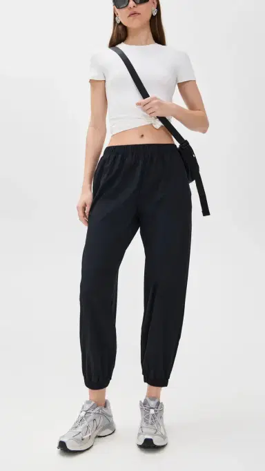 Splits59 Megan Woven Nylon Joggers Black | Thumbnail 5 Splits59 Megan Woven Nylon Joggers Black | Thumbnail 5