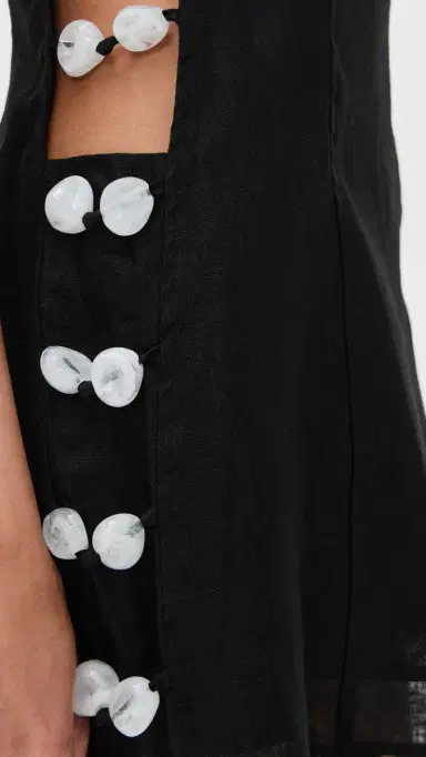 VRG GRL Tia Linen Mini Dress Black Black | Thumbnail 6 VRG GRL Tia Linen Mini Dress Black Black | Thumbnail 6