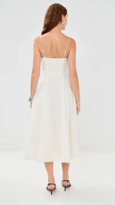 SIMKHAI Analise Bustier Midi Dress White | Thumbnail 3 SIMKHAI Analise Bustier Midi Dress White | Thumbnail 3