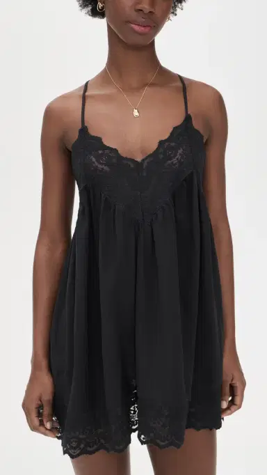 Free People Fiona lip Dress Black | Thumbnail 2 Free People Fiona lip Dress Black | Thumbnail 2