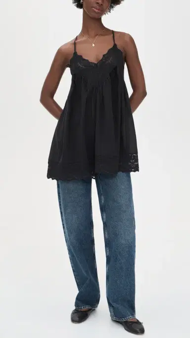 Free People Fiona lip Dress Black | Thumbnail 5 Free People Fiona lip Dress Black | Thumbnail 5