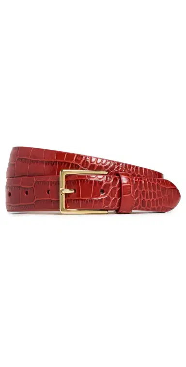Anderson's Narrow Semi Formal Croc Print Belt | Thumbnail 1 Anderson's Narrow Semi Formal Croc Print Belt | Thumbnail 1