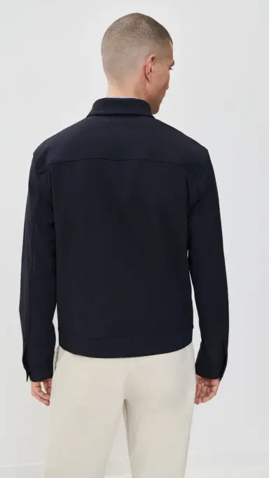 Theory River Jacket in Neoteric Twill Dark Navy M | Thumbnail 3 Theory River Jacket in Neoteric Twill Dark Navy M | Thumbnail 3