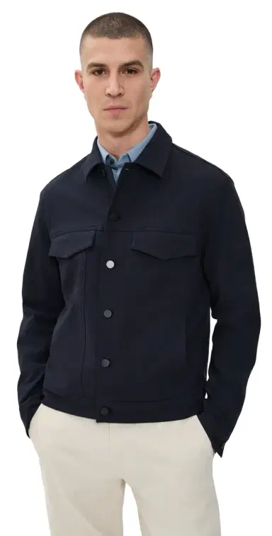 Theory River Jacket in Neoteric Twill Dark Navy M | Thumbnail 1 Theory River Jacket in Neoteric Twill Dark Navy M | Thumbnail 1