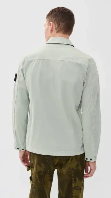 Stone Island Garment Dyed Overshirt Sage S | Thumbnail 3 Stone Island Garment Dyed Overshirt Sage S | Thumbnail 3
