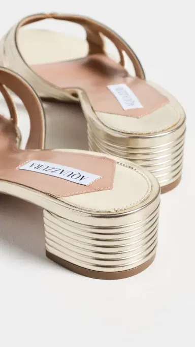 Aquazzura Sundance Sandals 35 Light Gold | Thumbnail 4 Aquazzura Sundance Sandals 35 Light Gold | Thumbnail 4