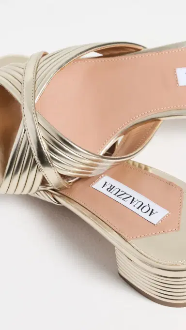 Aquazzura Sundance Sandals 35 Light Gold | Thumbnail 6 Aquazzura Sundance Sandals 35 Light Gold | Thumbnail 6