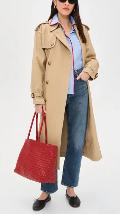 Madewell The Handwoven Leather Tote Scarlett One Size | Thumbnail 3 Madewell The Handwoven Leather Tote Scarlett One Size | Thumbnail 3