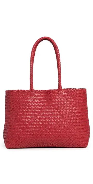 Madewell The Handwoven Leather Tote Scarlett One Size | Thumbnail 1 Madewell The Handwoven Leather Tote Scarlett One Size | Thumbnail 1