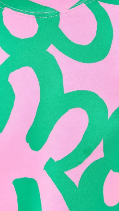 Marimekko Leiot Jattikukka Kioski Sweatshirt Light Pink/Green | Thumbnail 6 Marimekko Leiot Jattikukka Kioski Sweatshirt Light Pink/Green | Thumbnail 6
