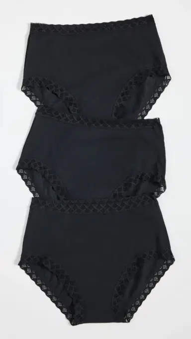 Natori Bliss Full Brief 3 Pack Black L | Thumbnail 2 Natori Bliss Full Brief 3 Pack Black L | Thumbnail 2