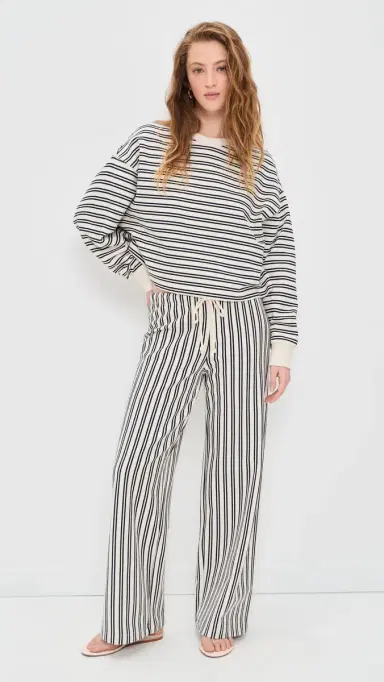 Velvet Isabelle weatshirt Natural/Navy | Thumbnail 5 Velvet Isabelle weatshirt Natural/Navy | Thumbnail 5