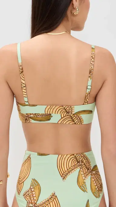 Ulla Johnson Zahara Bikini Top Water Blossoms | Thumbnail 3 Ulla Johnson Zahara Bikini Top Water Blossoms | Thumbnail 3
