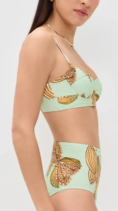 Ulla Johnson Zahara Bikini Top Water Blossoms | Thumbnail 4 Ulla Johnson Zahara Bikini Top Water Blossoms | Thumbnail 4