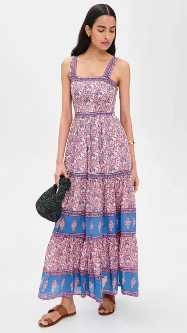 Bell Olea Maxi Dress Pink and Blue | Thumbnail 2 Bell Olea Maxi Dress Pink and Blue | Thumbnail 2