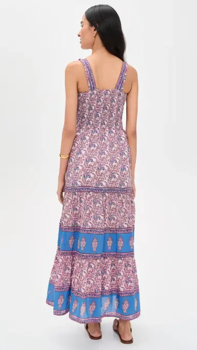 Bell Olea Maxi Dress Pink and Blue | Thumbnail 3 Bell Olea Maxi Dress Pink and Blue | Thumbnail 3