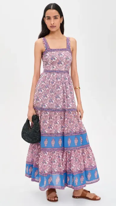 Bell Olea Maxi Dress Pink and Blue | Thumbnail 5 Bell Olea Maxi Dress Pink and Blue | Thumbnail 5