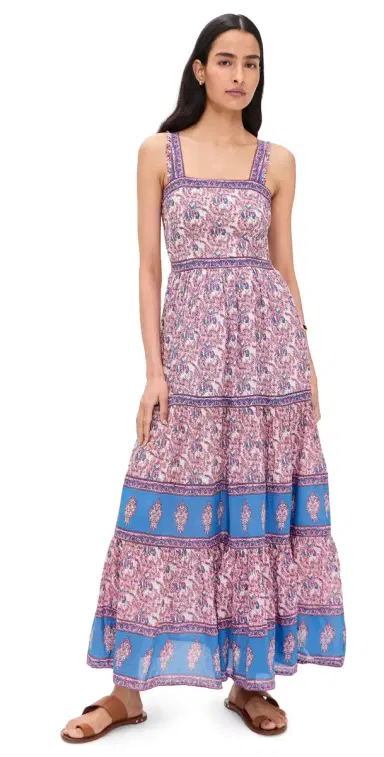 Bell Olea Maxi Dress Pink and Blue | Thumbnail 1 Bell Olea Maxi Dress Pink and Blue | Thumbnail 1