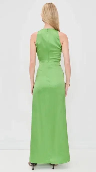 STAUD Jaelyn Silk Dress Sprout | Thumbnail 3 STAUD Jaelyn Silk Dress Sprout | Thumbnail 3