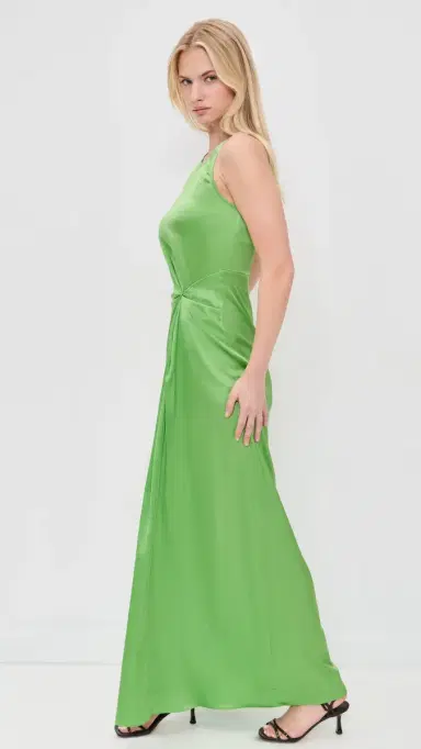 STAUD Jaelyn Silk Dress Sprout | Thumbnail 4 STAUD Jaelyn Silk Dress Sprout | Thumbnail 4