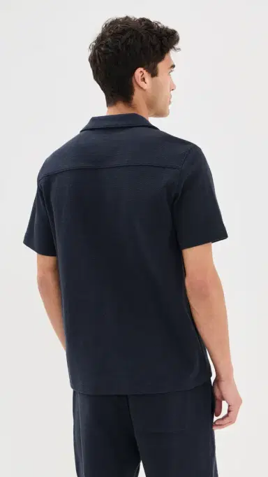 Vince Boucle Cabana Shirt Coastal Blue M | Thumbnail 3 Vince Boucle Cabana Shirt Coastal Blue M | Thumbnail 3