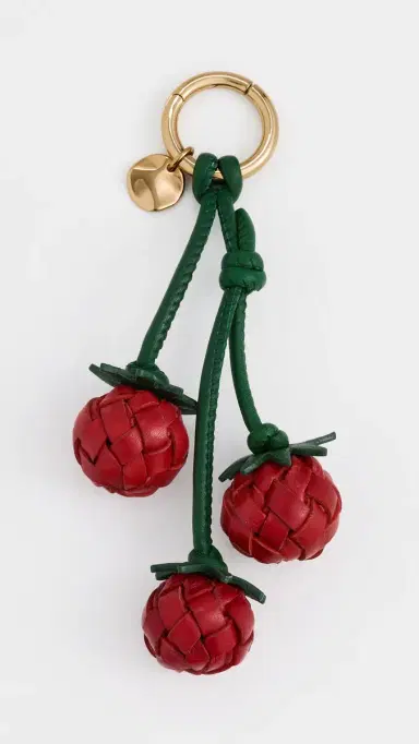 Madewell Woven Tomato Bag Charm Scarlet Multi One Size | Thumbnail 2 Madewell Woven Tomato Bag Charm Scarlet Multi One Size | Thumbnail 2