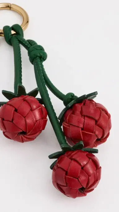 Madewell Woven Tomato Bag Charm Scarlet Multi One Size | Thumbnail 3 Madewell Woven Tomato Bag Charm Scarlet Multi One Size | Thumbnail 3