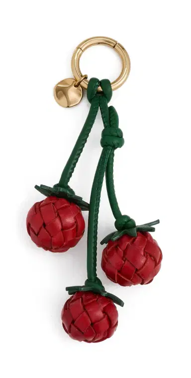Madewell Woven Tomato Bag Charm Scarlet Multi One Size | Thumbnail 1 Madewell Woven Tomato Bag Charm Scarlet Multi One Size | Thumbnail 1