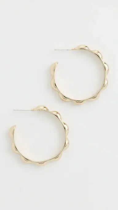 Sophie Blake Selena Scalloped Hoops | Thumbnail 2 Sophie Blake Selena Scalloped Hoops | Thumbnail 2