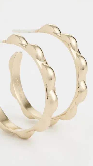 Sophie Blake Selena Scalloped Hoops | Thumbnail 4 Sophie Blake Selena Scalloped Hoops | Thumbnail 4