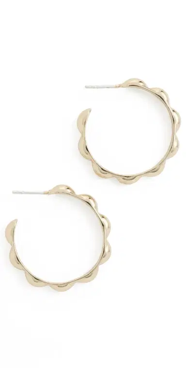 Sophie Blake Selena Scalloped Hoops | Thumbnail 1 Sophie Blake Selena Scalloped Hoops | Thumbnail 1
