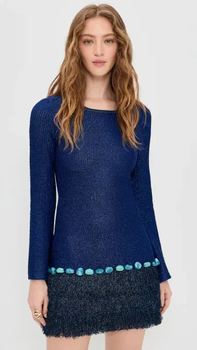 The Wolf Gang Casilda Mini Dress Cornflower | Thumbnail 2 The Wolf Gang Casilda Mini Dress Cornflower | Thumbnail 2