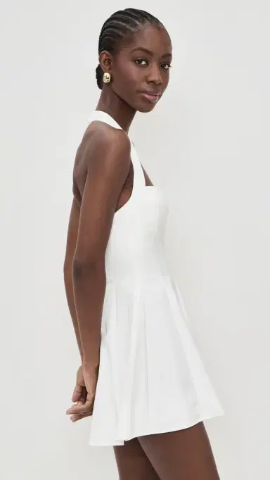 GUIZIO Juliette Twill Halter Dress | Thumbnail 4 GUIZIO Juliette Twill Halter Dress | Thumbnail 4