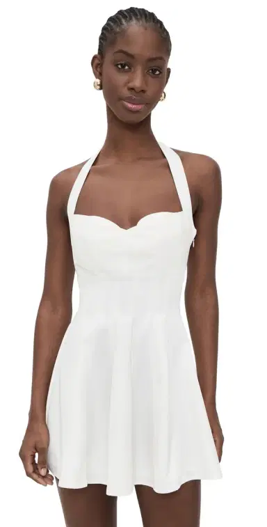 GUIZIO Juliette Twill Halter Dress | Thumbnail 1 GUIZIO Juliette Twill Halter Dress | Thumbnail 1