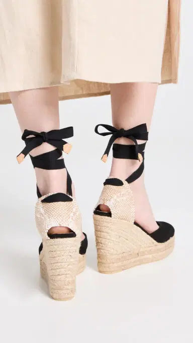Castañer Carina Tall Canvas Espadrilles Black 37 | Thumbnail 4 Castañer Carina Tall Canvas Espadrilles Black 37 | Thumbnail 4