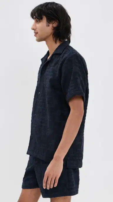 OAS Night Lagoon Cuba Terry Shirt Blue | Thumbnail 4 OAS Night Lagoon Cuba Terry Shirt Blue | Thumbnail 4