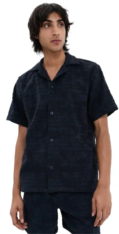 OAS Night Lagoon Cuba Terry Shirt Blue | Thumbnail 1 OAS Night Lagoon Cuba Terry Shirt Blue | Thumbnail 1