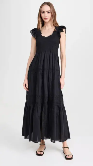 LoveShackFancy Chessie Dress Black S | Thumbnail 2 LoveShackFancy Chessie Dress Black S | Thumbnail 2