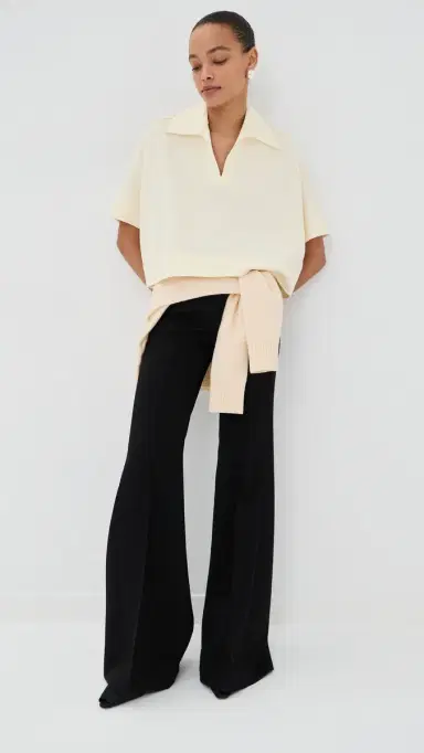 Jil Sander Short Sleeve Polo Chalk | Thumbnail 2 Jil Sander Short Sleeve Polo Chalk | Thumbnail 2