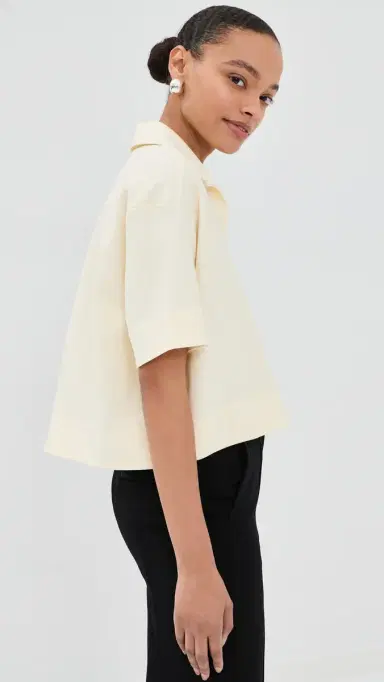 Jil Sander Short Sleeve Polo Chalk | Thumbnail 5 Jil Sander Short Sleeve Polo Chalk | Thumbnail 5
