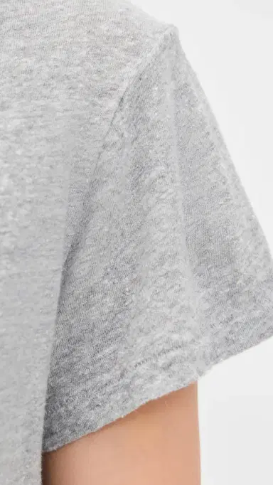 perfectwhitetee Lisa Recycled Cotton lim T-Shirt Heather Grey | Thumbnail 6 perfectwhitetee Lisa Recycled Cotton lim T-Shirt Heather Grey | Thumbnail 6