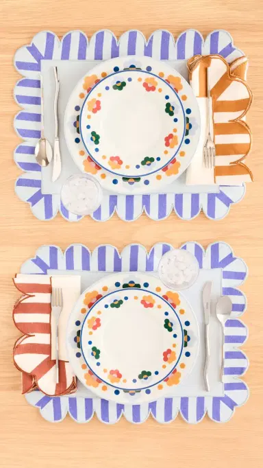 Misette Embroidered Linen Placemats Set of 4 | Thumbnail 3 Misette Embroidered Linen Placemats Set of 4 | Thumbnail 3