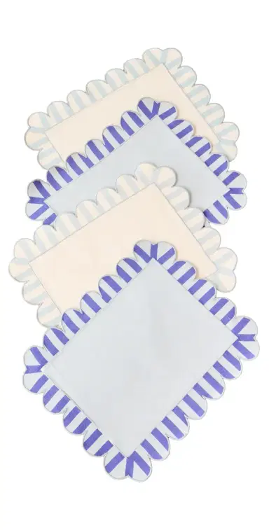 Misette Embroidered Linen Placemats Set of 4 | Thumbnail 1 Misette Embroidered Linen Placemats Set of 4 | Thumbnail 1