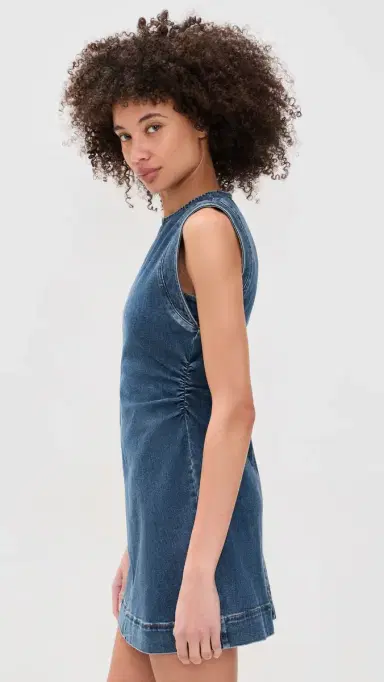 Veronica Beard Jean Imara Mini Dress Dark Bright Blue | Thumbnail 4 Veronica Beard Jean Imara Mini Dress Dark Bright Blue | Thumbnail 4