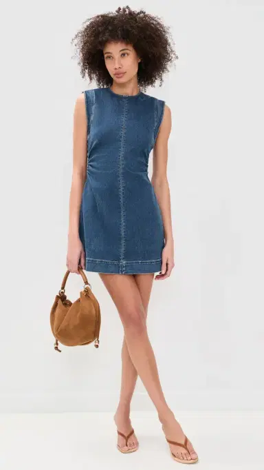 Veronica Beard Jean Imara Mini Dress Dark Bright Blue | Thumbnail 5 Veronica Beard Jean Imara Mini Dress Dark Bright Blue | Thumbnail 5